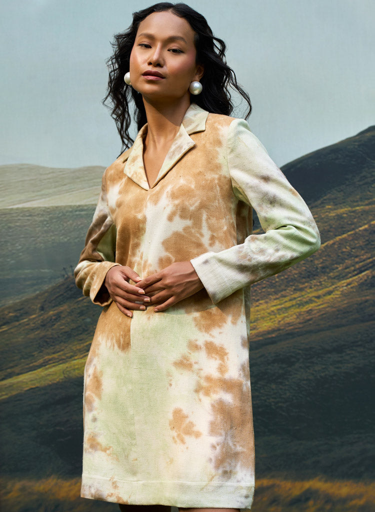 Forest Denim Blazer Dress