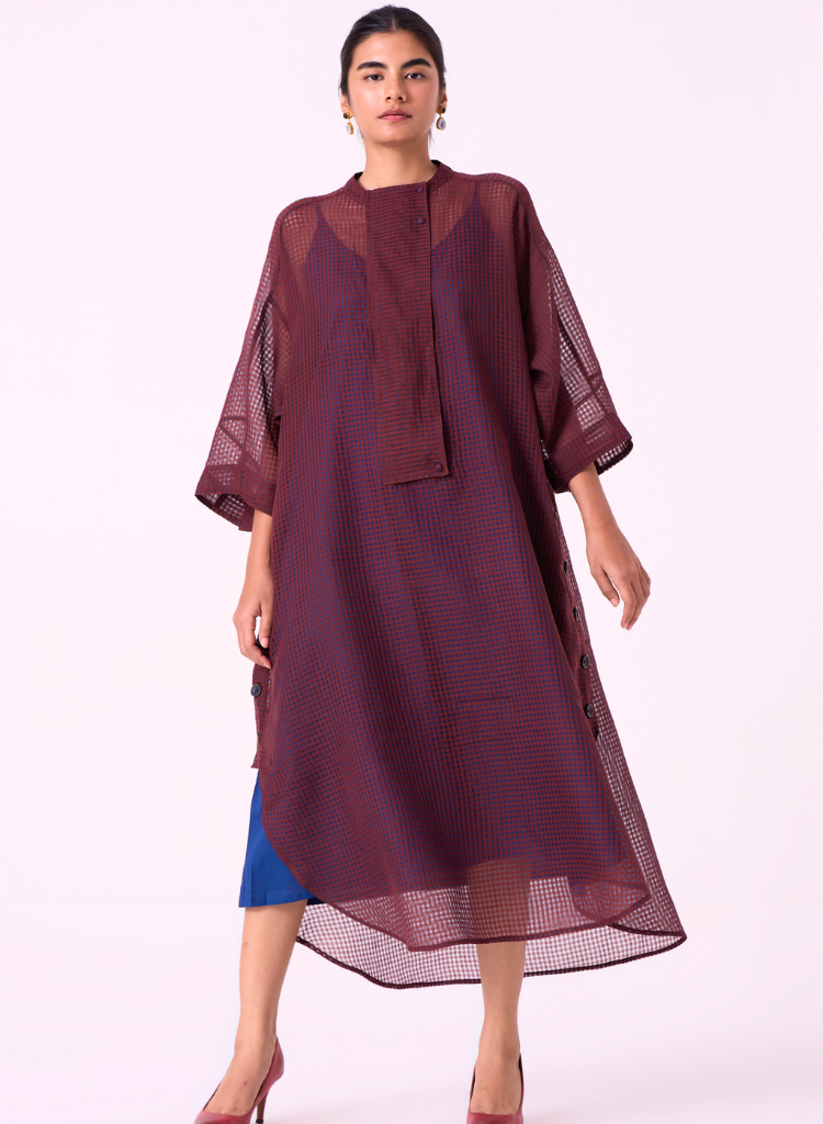 Fosco Checkered Tunic