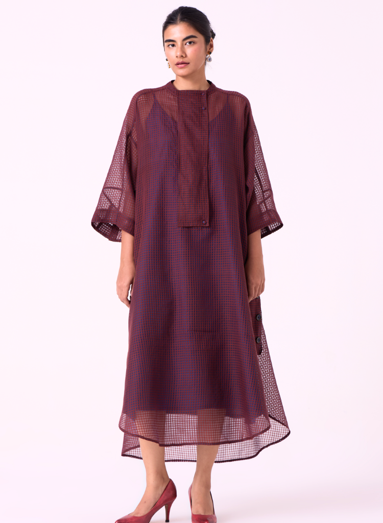 Fosco Checkered Tunic