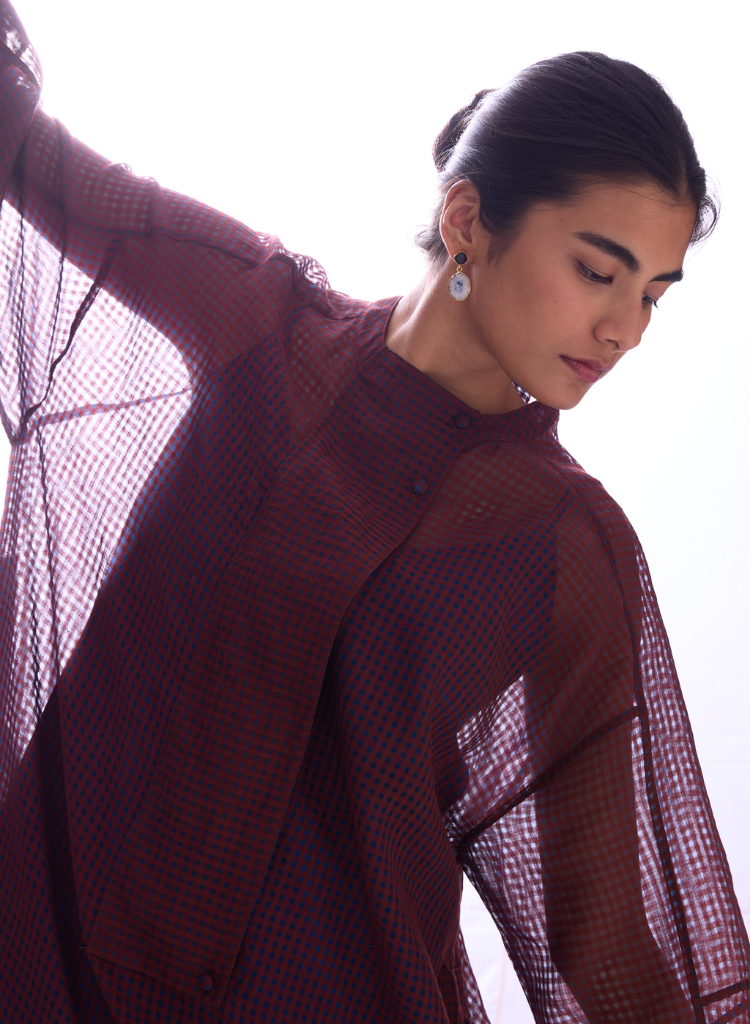 Fosco Checkered Tunic