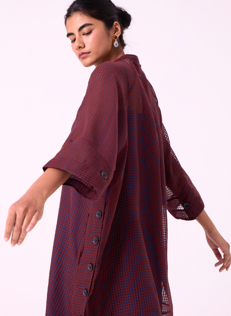 Fosco Checkered Tunic