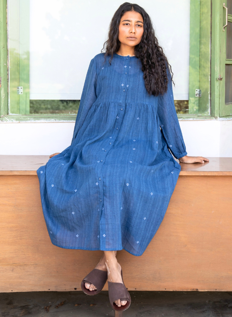 Fragments Jamdani Shirt Dress