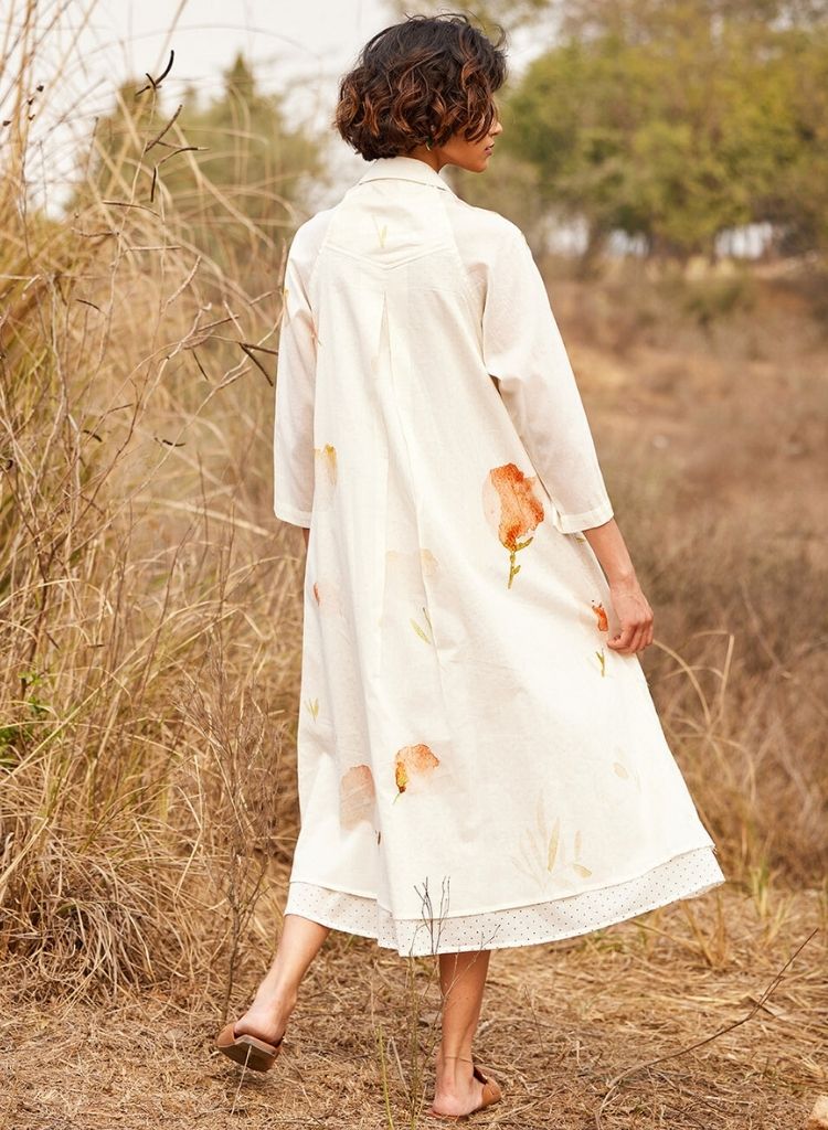 French Hydrangea Dress