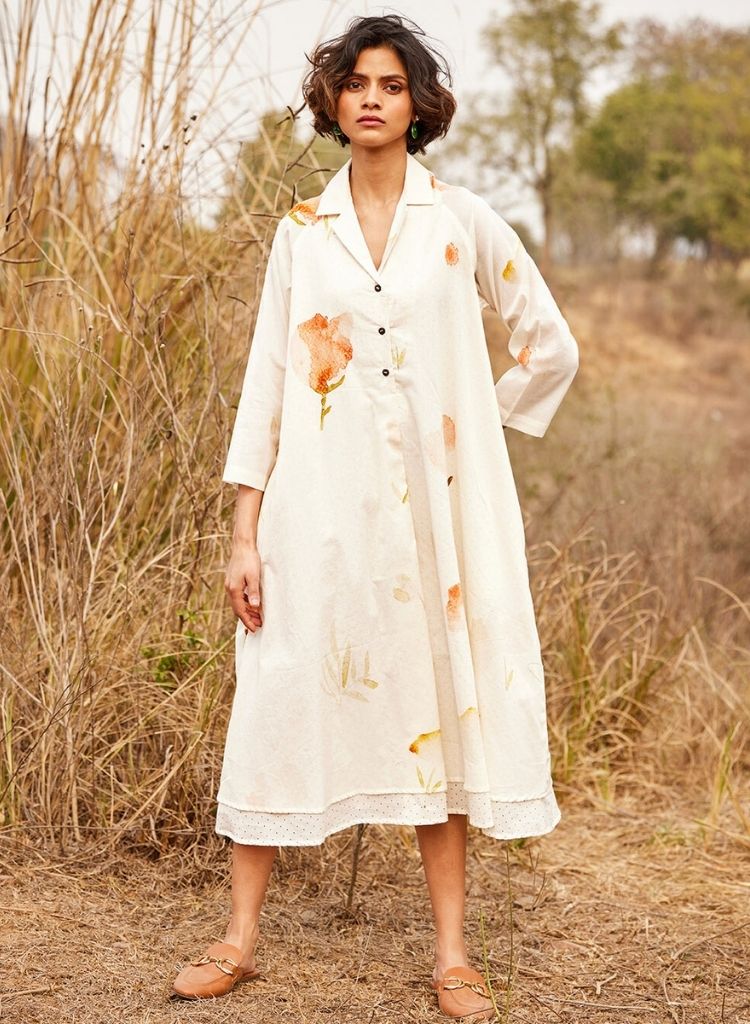 French Hydrangea Dress