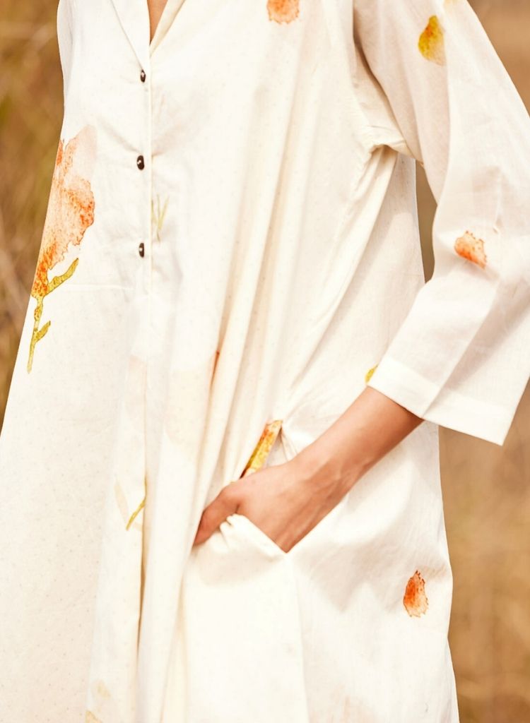 French Hydrangea Dress