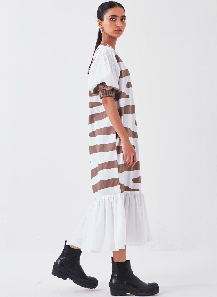 Frill Appliqué Dress