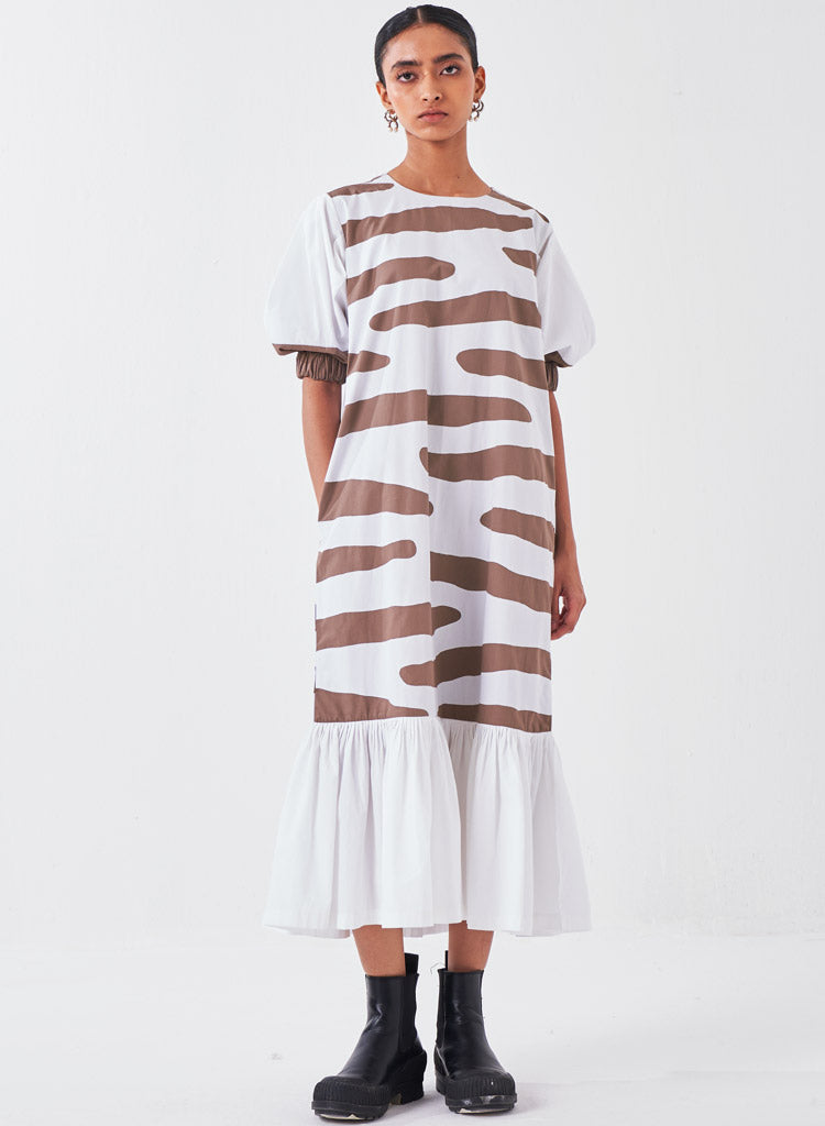 Frill Appliqué Dress