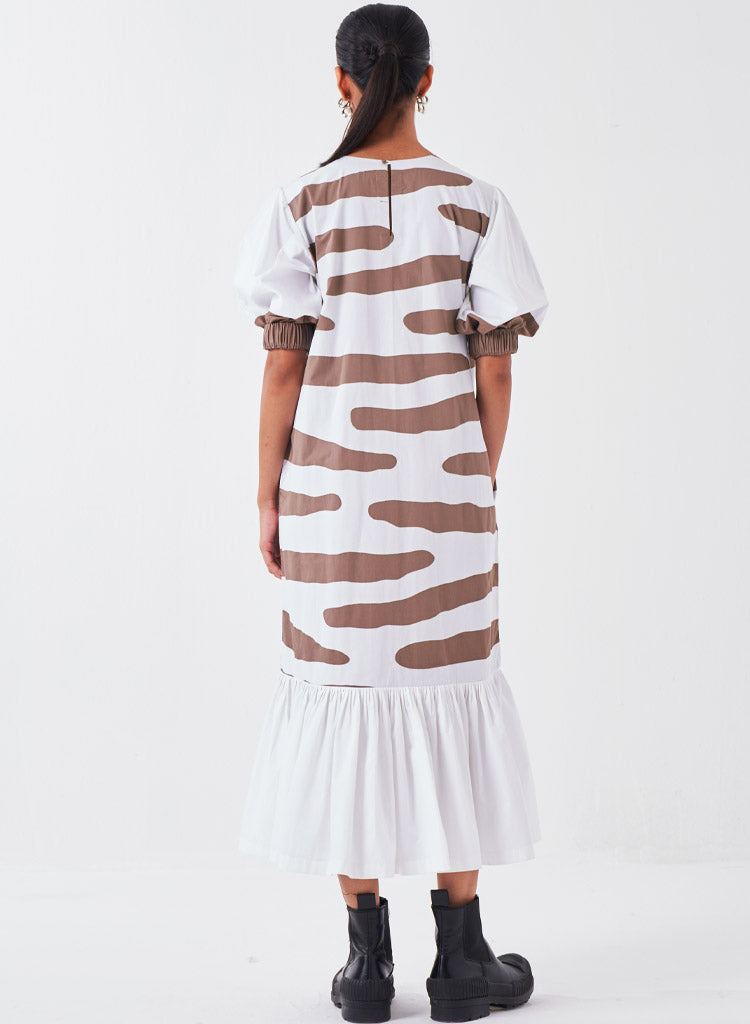 Frill Appliqué Dress