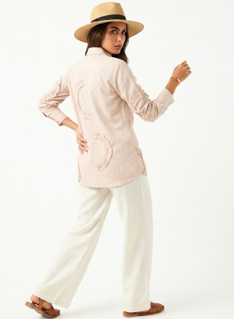 Frill Detail Long Shirt