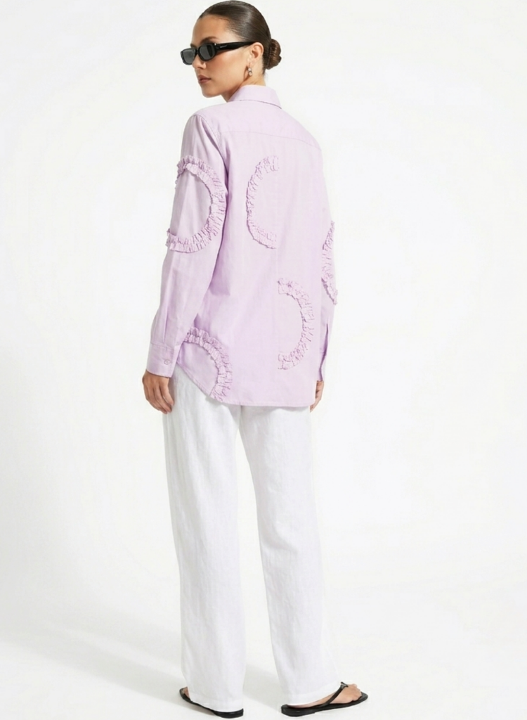 Frill Detail Long Shirt