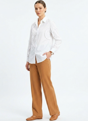 Frill Detail Long Shirt
