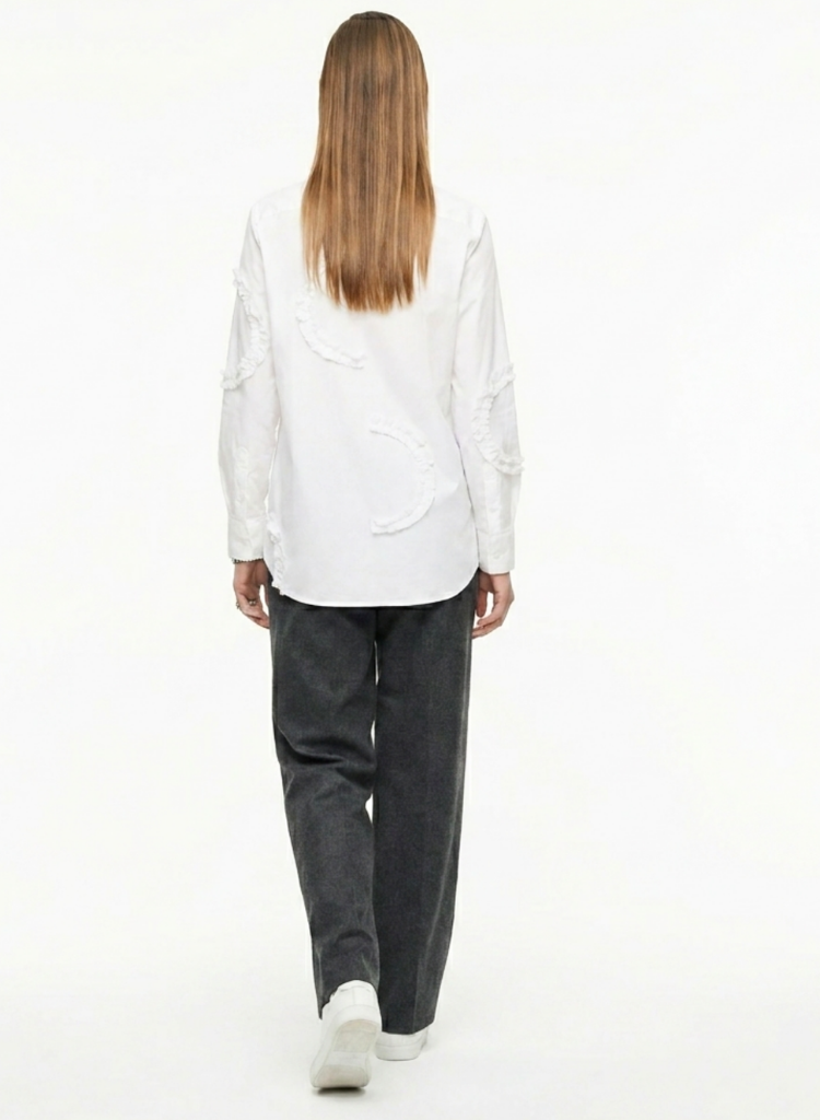 Frill Detail Long Shirt