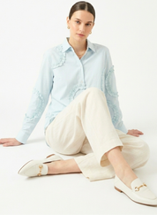 Frill Detail Long Shirt