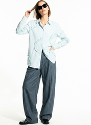 Frill Detail Long Shirt