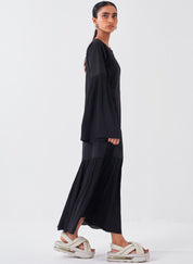 Frill Drop Waist Dress