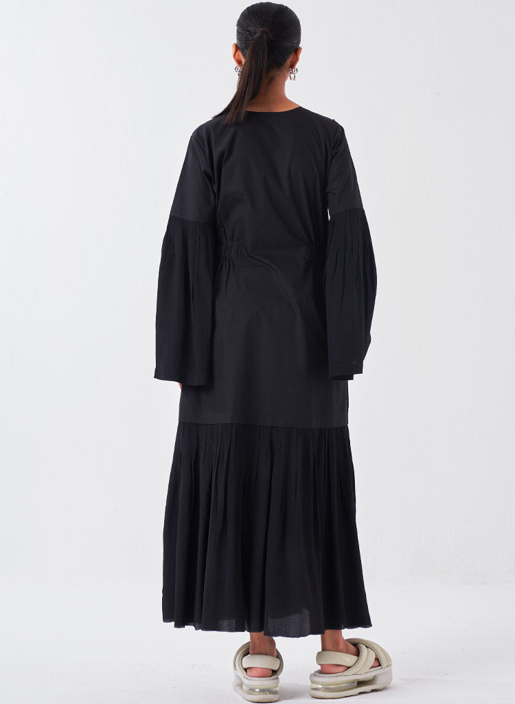 Frill Drop Waist Dress