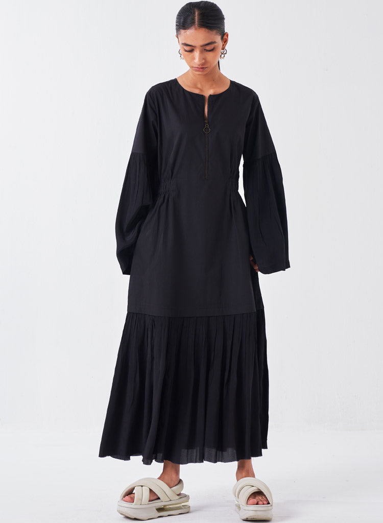 Frill Drop Waist Dress