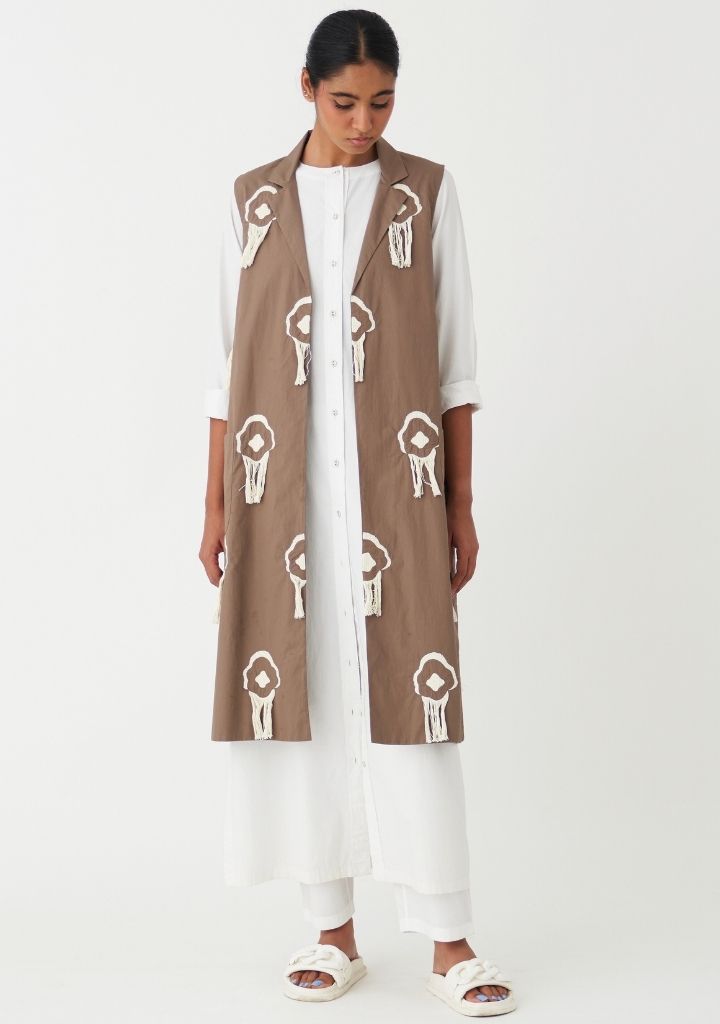 Fringe Back Pleat Jacket