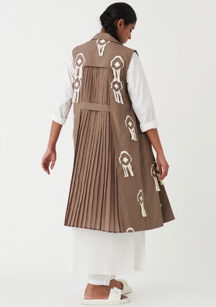 Fringe Back Pleat Jacket