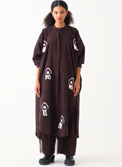 Fringe Bat Sleeve Dress