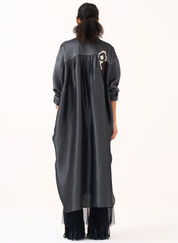Fringe Bat Sleeve Dress