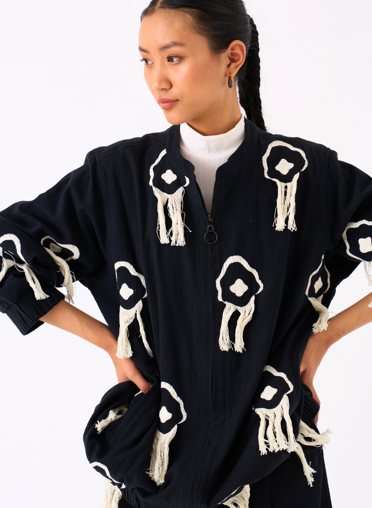 Fringe Bomber Jacket