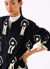 Fringe Bomber Jacket