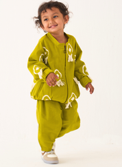 Fringe Bomber Jacket Set