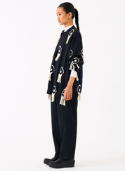 Fringe Bomber Jacket Set