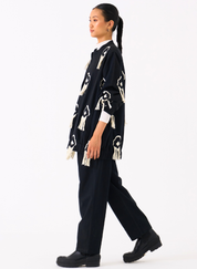 Fringe Bomber Jacket Set