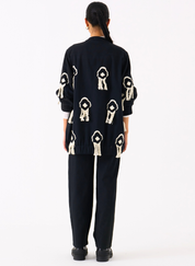 Fringe Bomber Jacket Set