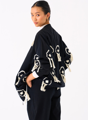 Fringe Bomber Jacket Set