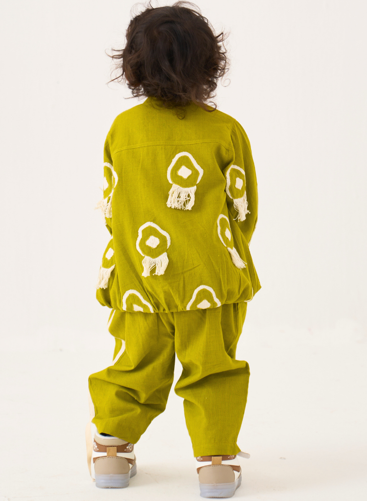 Fringe Bomber Jacket Set