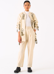 Fringe Bomber Jacket Set