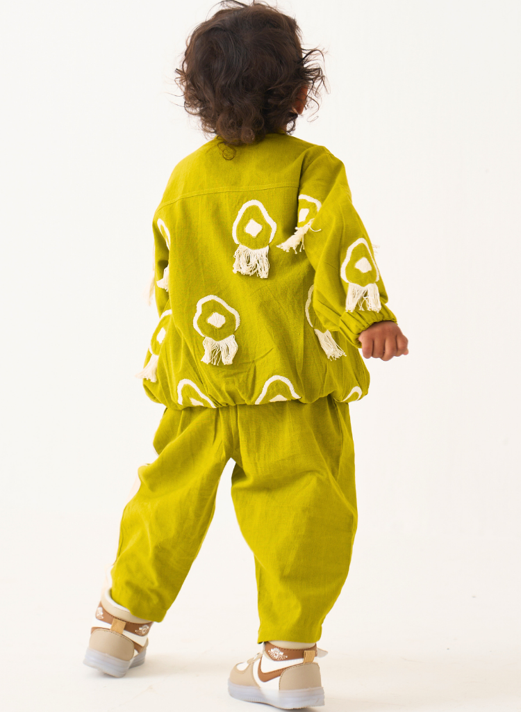 Fringe Bomber Jacket Set