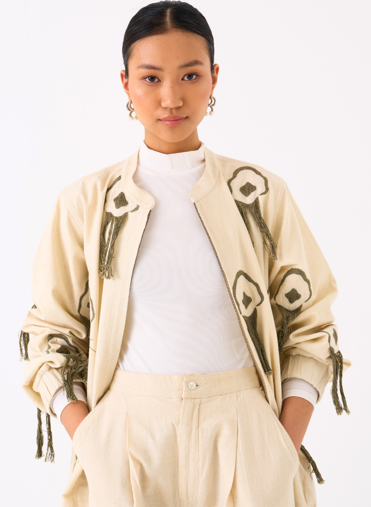 Fringe Bomber Jacket