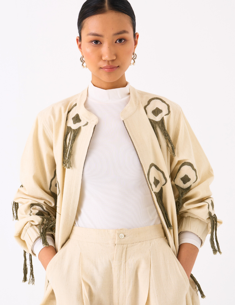 Fringe Bomber Jacket