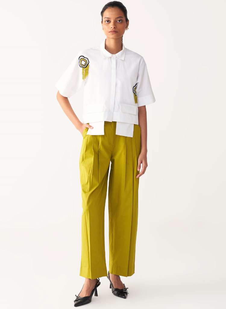 Three Pleat Pants