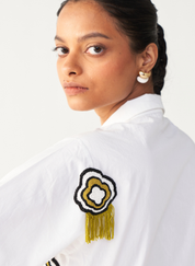 Beaded Fringe Crop Top