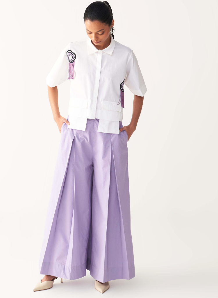 Beaded Fringe Crop Top