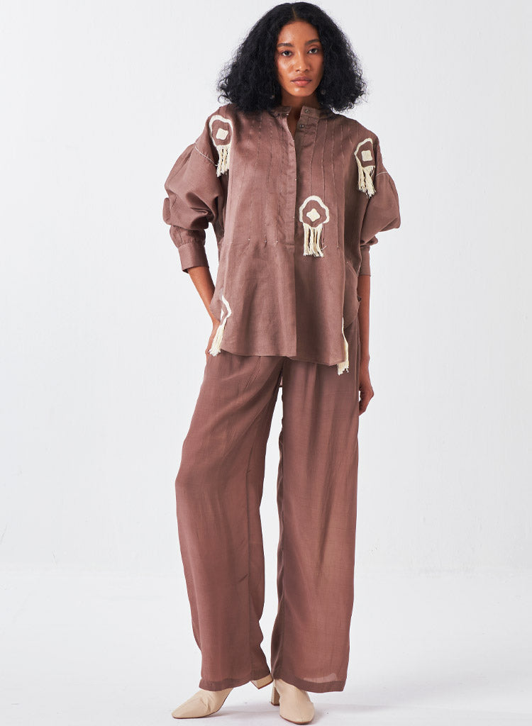 Fringe Bat Sleeve Shirt