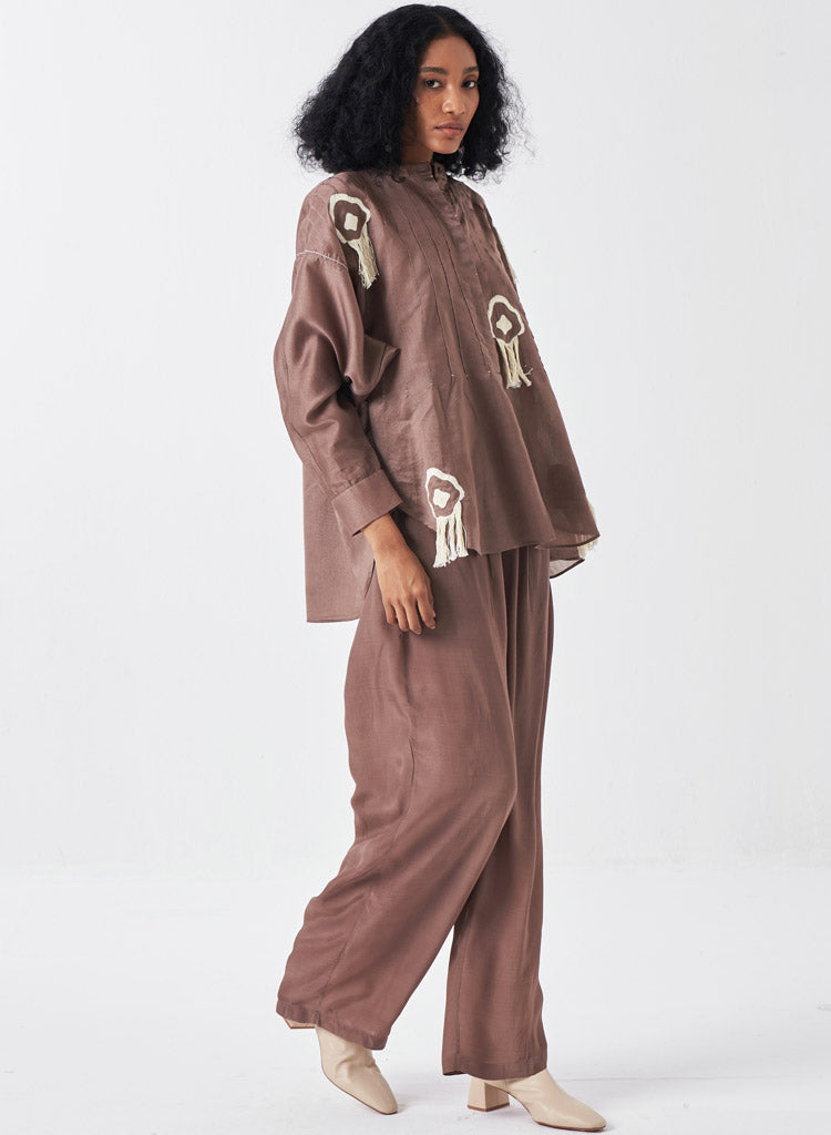 Fringe Bat Sleeve Shirt