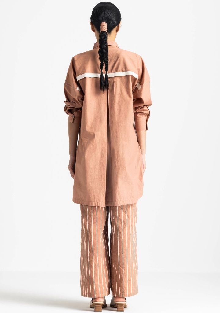 Fringe Pocket Shirt Set