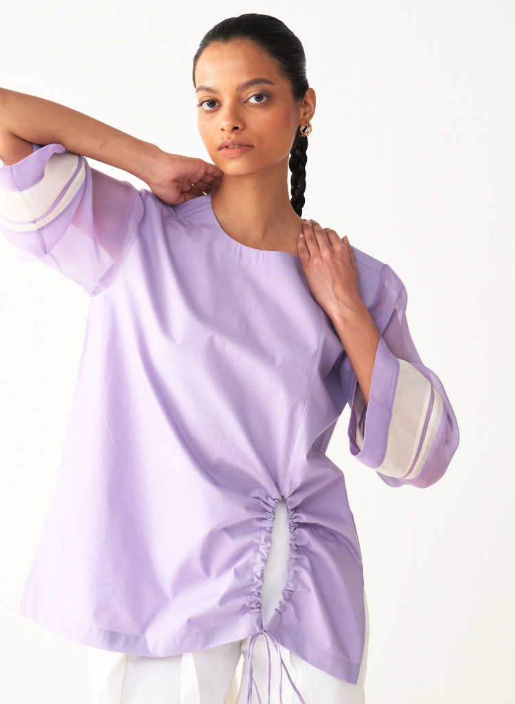 Front Drawstring Top