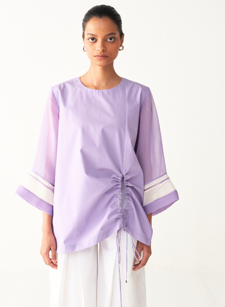 Front Drawstring Top