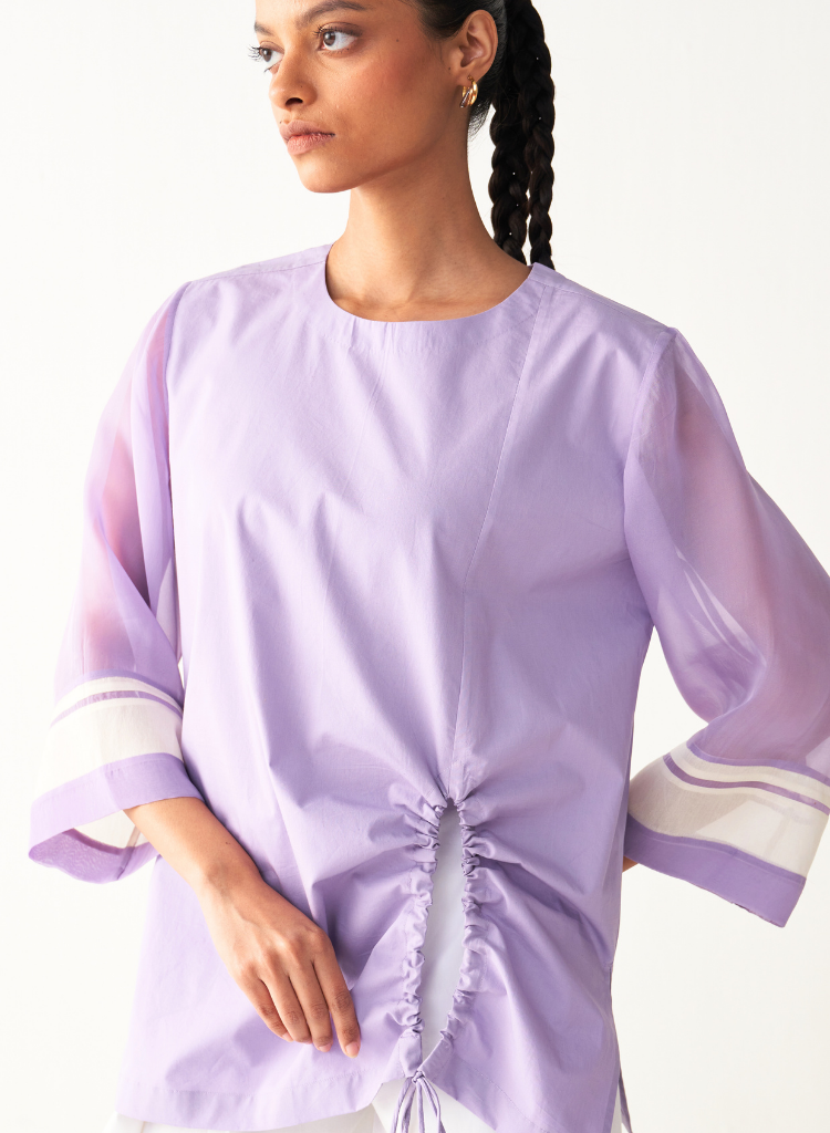 Front Drawstring Top