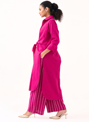 Front Knot Shirt Set