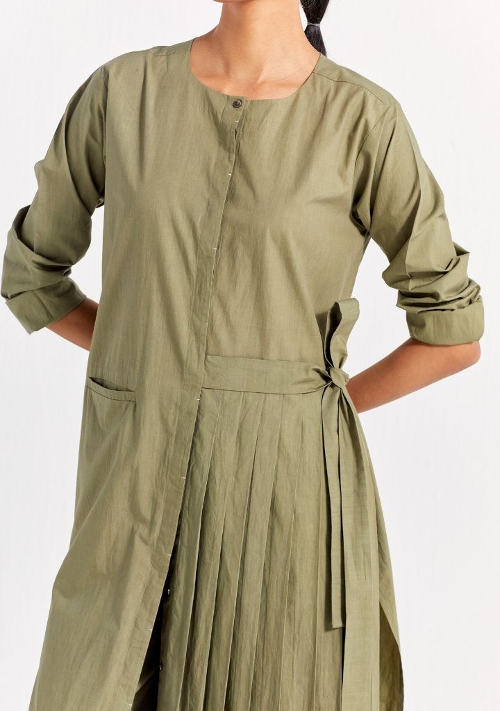 Front Pleat Jacket Set