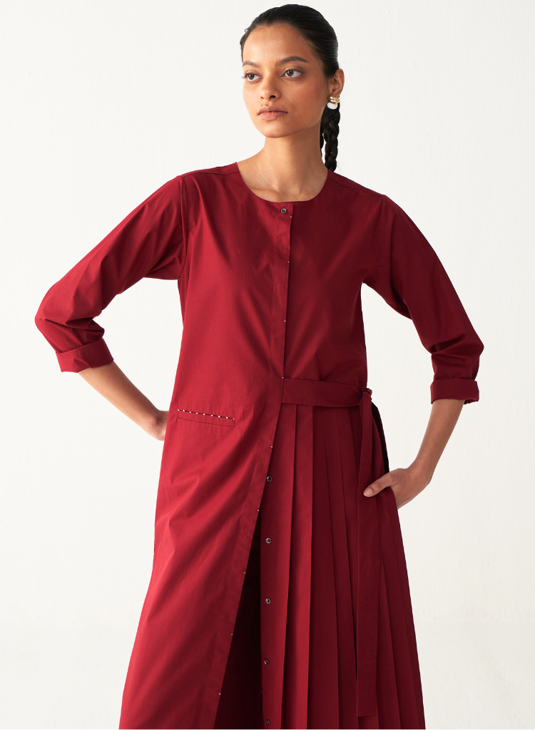 Front Pleat Tunic