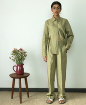 Front Slit Shirt Set